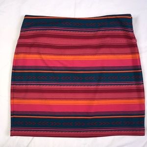 Aztec print mini skirt